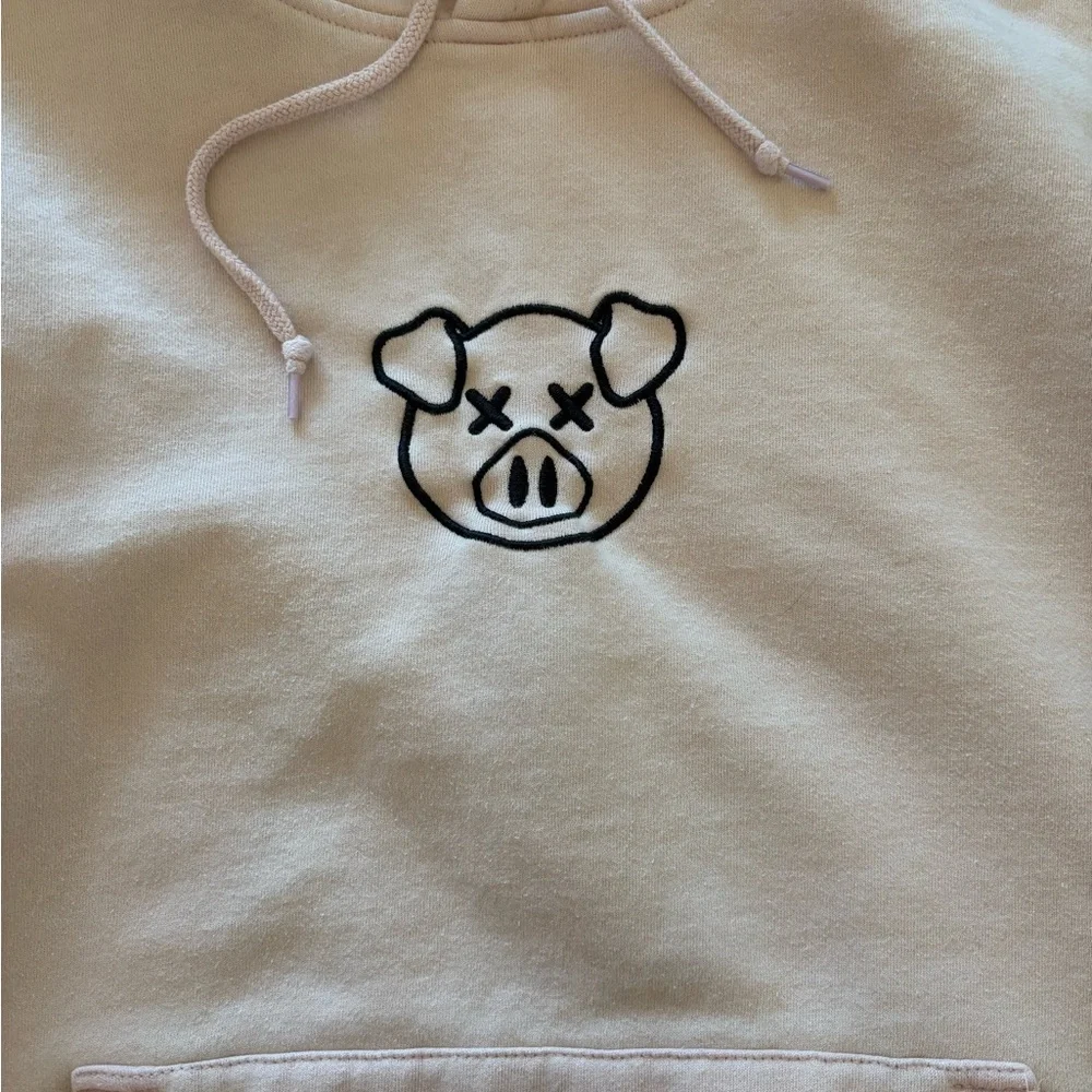 Shane Dawson Pig Hoodie Embroidered Killer Merch Jeffrey Star Size M Pink